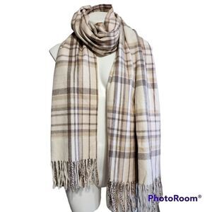 Banana Republic plaid scarf / wrap